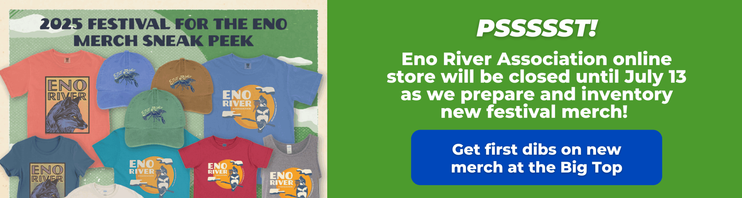 Eno Fest 46 store closure until July 13