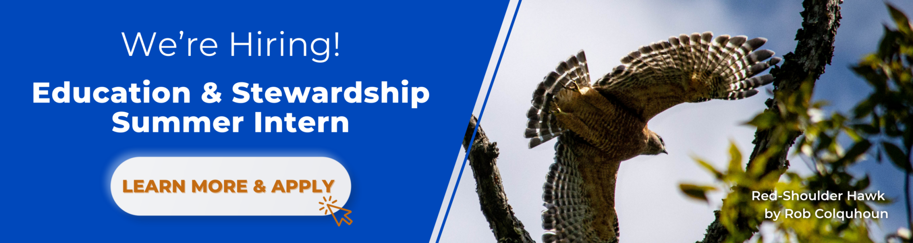 We're Hiring an Education and Stewardship Summer Intern. Click here or visit enoriver.org/about/career-opportunities/ to learn more & apply.