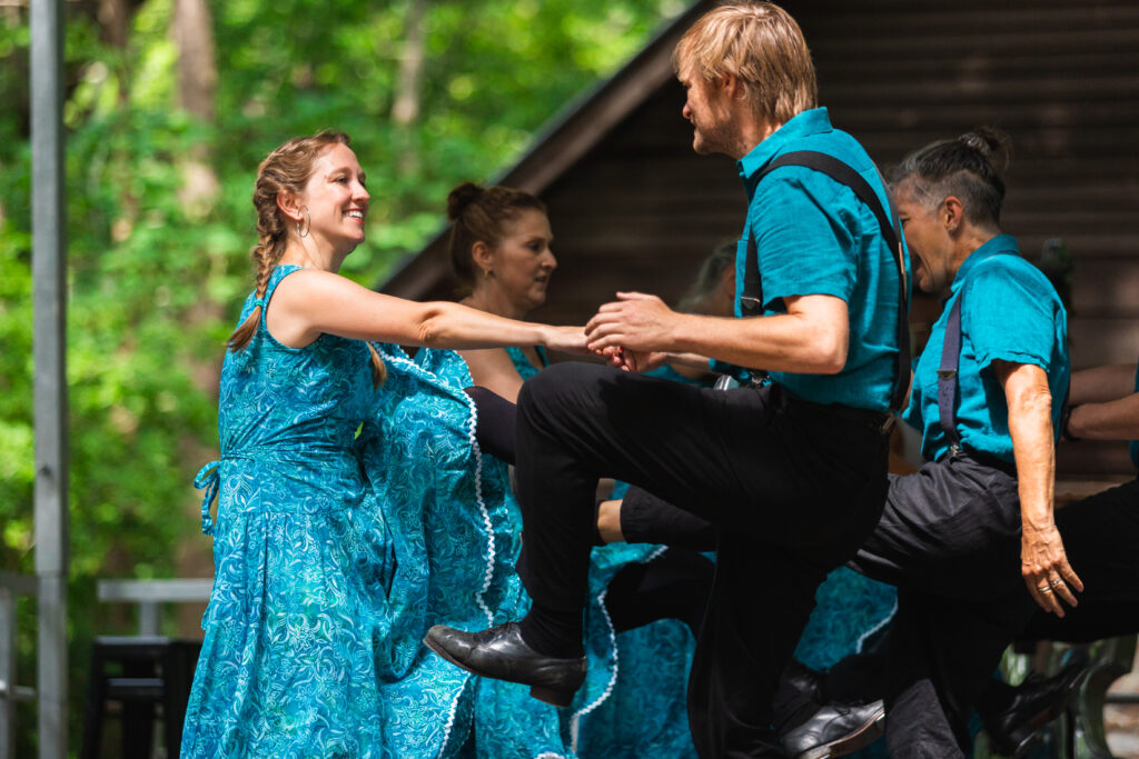 The Cane Creek Cloggers performing at the 2022 Festival for the Eno. Photo by McClane Brown.